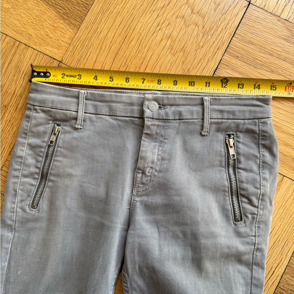 Mother The Crop Zip Muse Jean, Blow Out (Medium Gray) Wash, Sz 25, VGUC - Picture 10 of 16